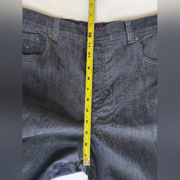 NWOT Gloria Vanderbilt Amanda Gray Stretch Straight Leg Jeans Size Ladies 16 - Picture 9 of 11